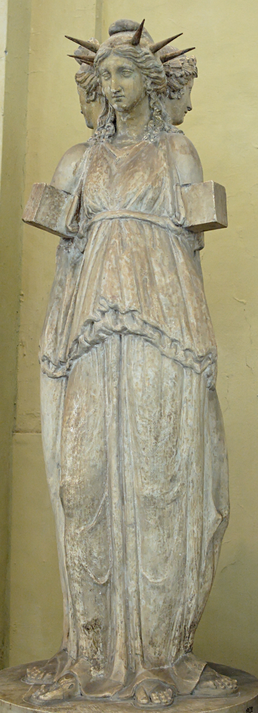 Hecate Chiaramonti, Roman marble sculpture, Vatican Museums