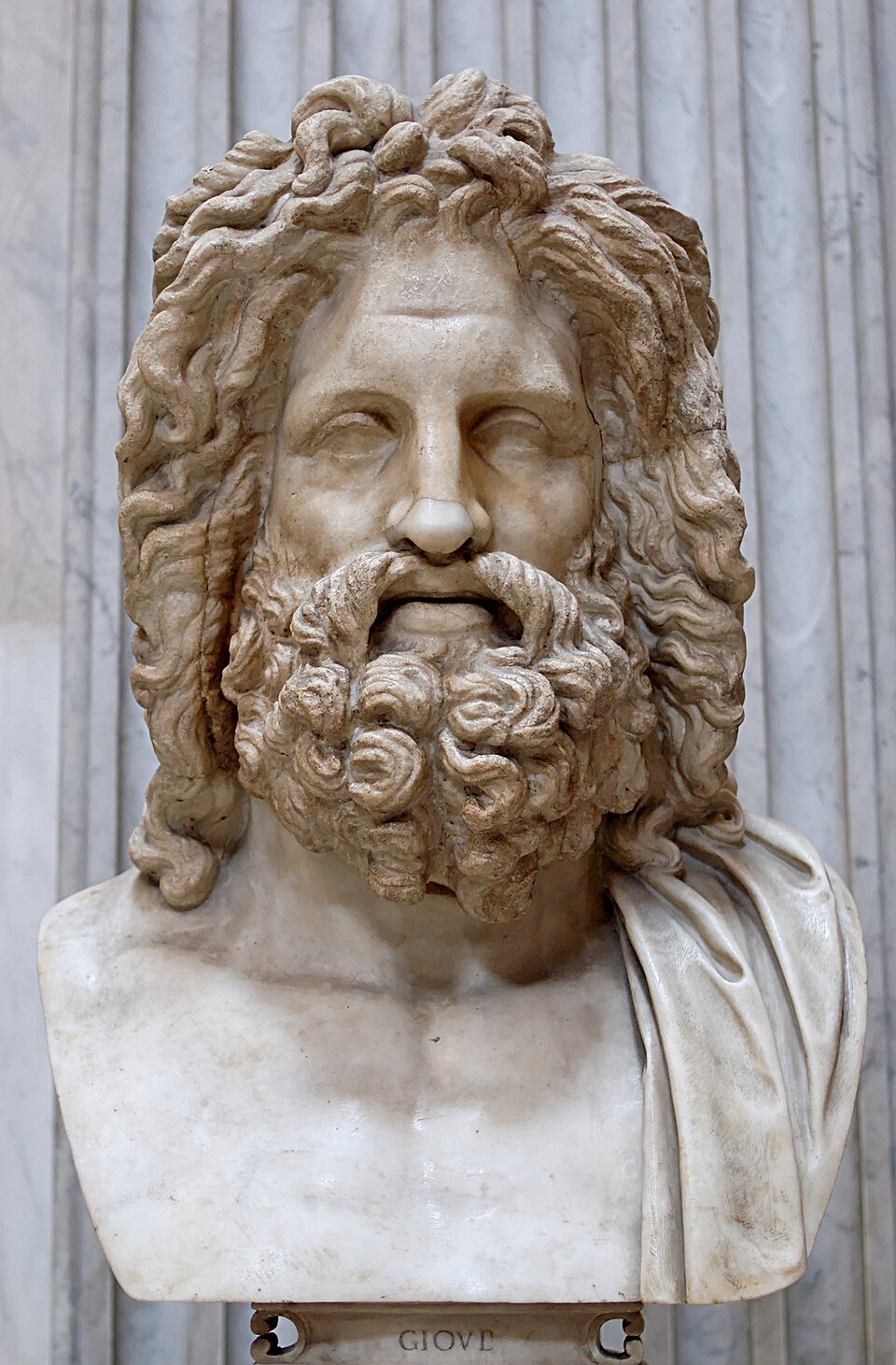 Marble bust of Zeus