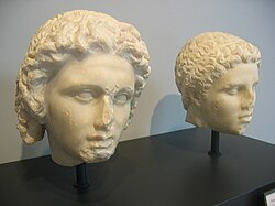 Alexander and Hephaestion dual statues