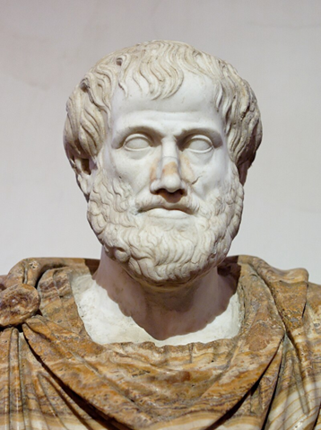 Marble head of Aristotle