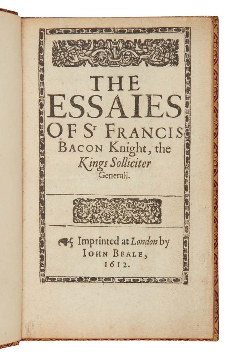 image with The Essays of Sir Francis Bacon
