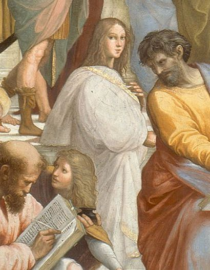 Hypatia in School of Athens, Raphael