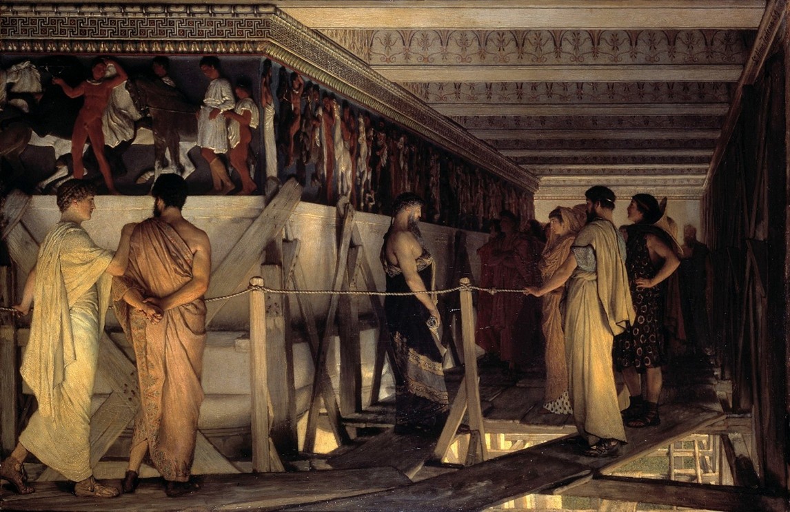 Phidias Showing the Frieze of the Parthenon to Pericles, Aspasia