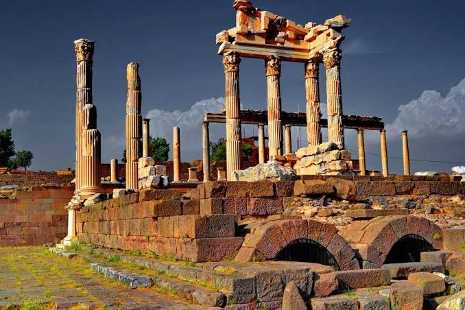 Remains of Asclepion of Pergamon, which Hadrian rebuilt sumptuously