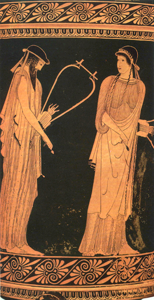 Vase of Sappho and Alcaeus, Munich Staatliche Antiken