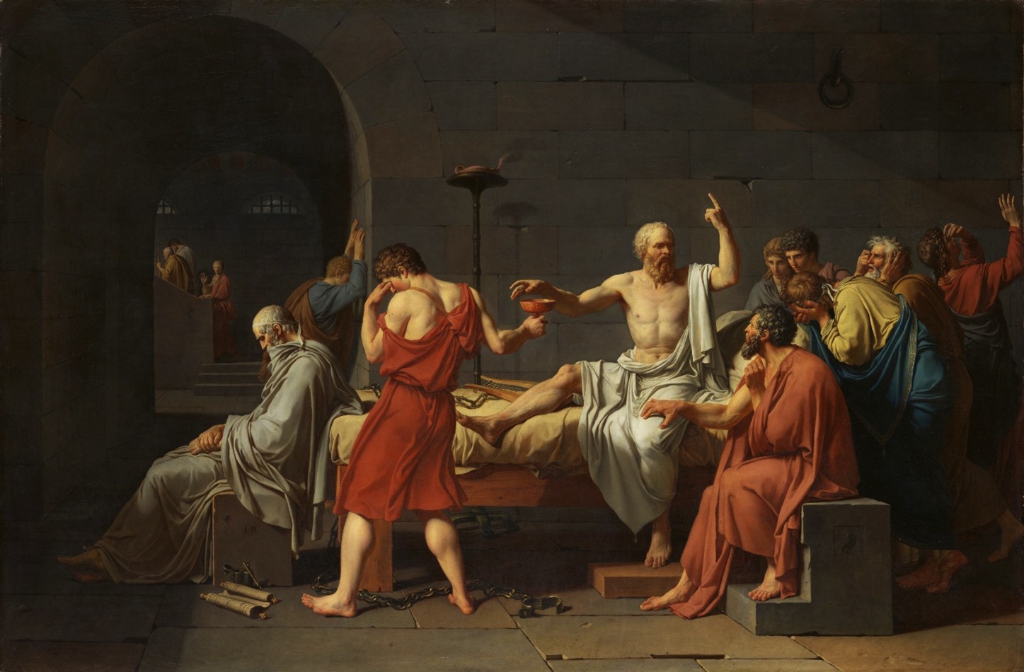 The Death of Socrates, Jacques-Louis David